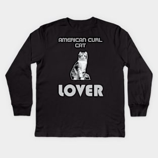 American Curl Cat Lover Kids Long Sleeve T-Shirt